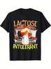 Lactose Intolerant Funny Meme Tee Shirt Men Women Oversized Vintage Casual Short Sleeve T-shirt Unisex Fashion Streetweart Tops