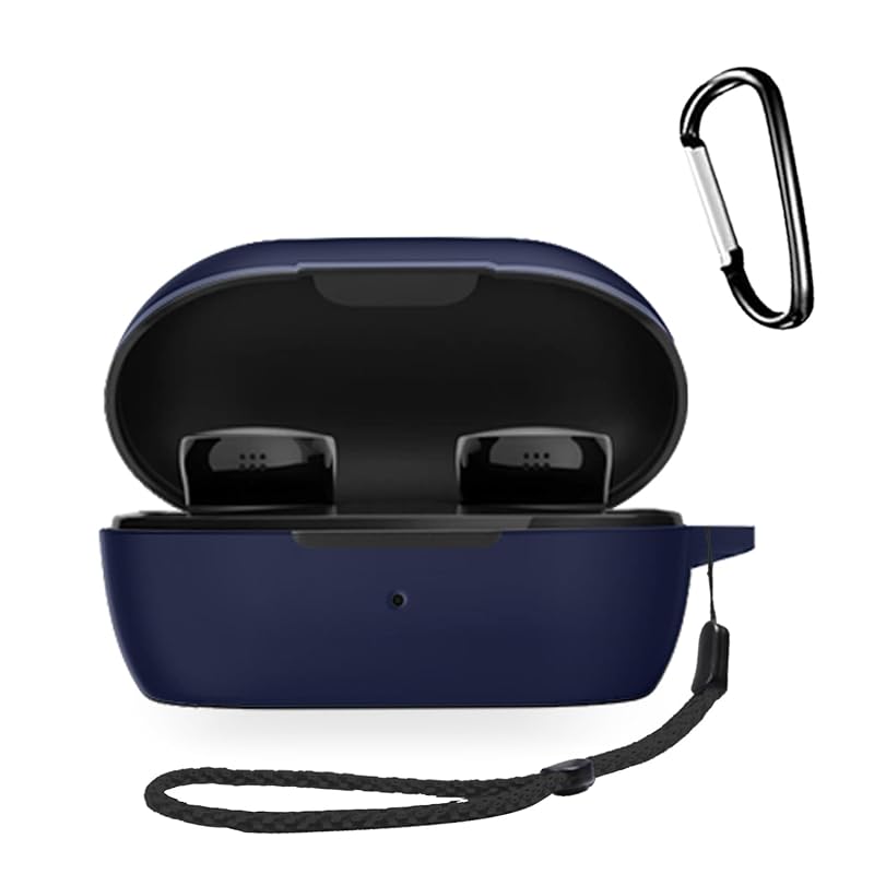 

For Bose QuietComfort Earbuds 2nd generation earphones for case Silicone protective case [HUKWIMO] with carabiner + strap visible led light Wireless