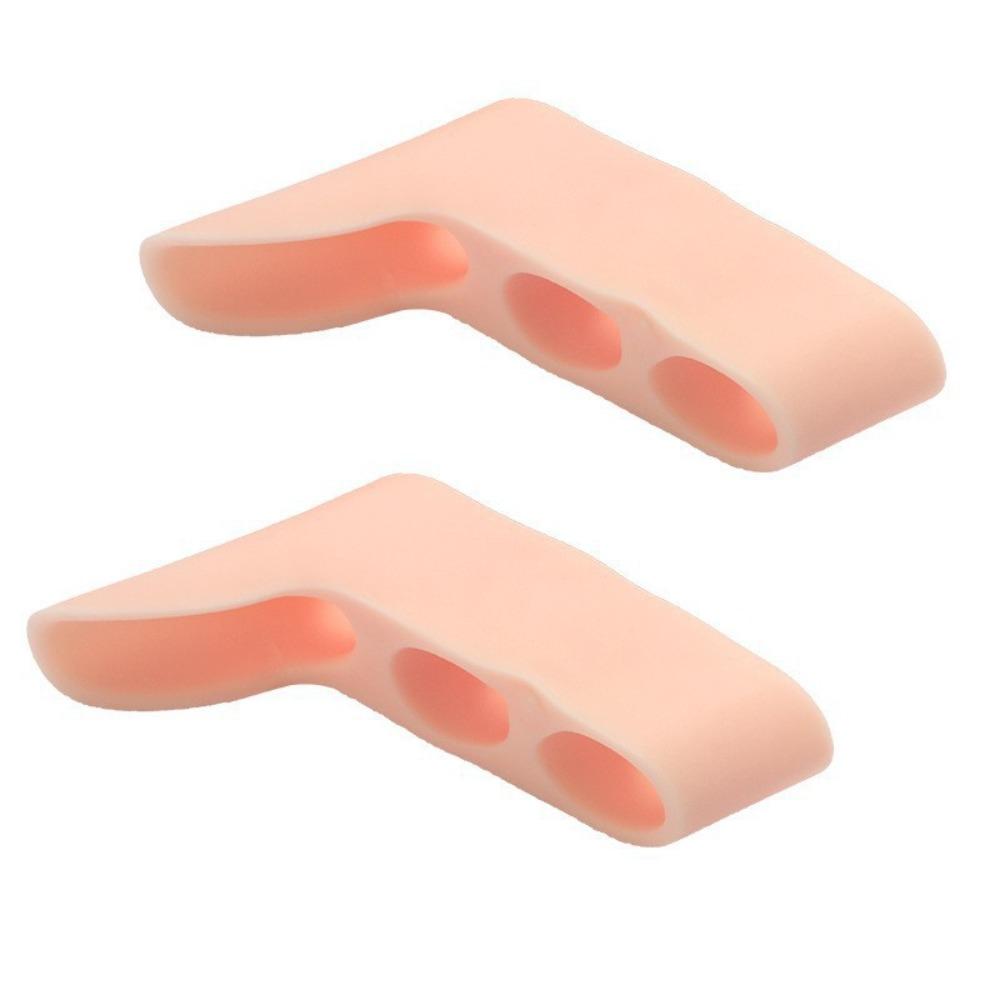 2Pcs Little Toe Fit Toe Toe Separate Protector Three-Hole Design Bunion Corrector Bunion
