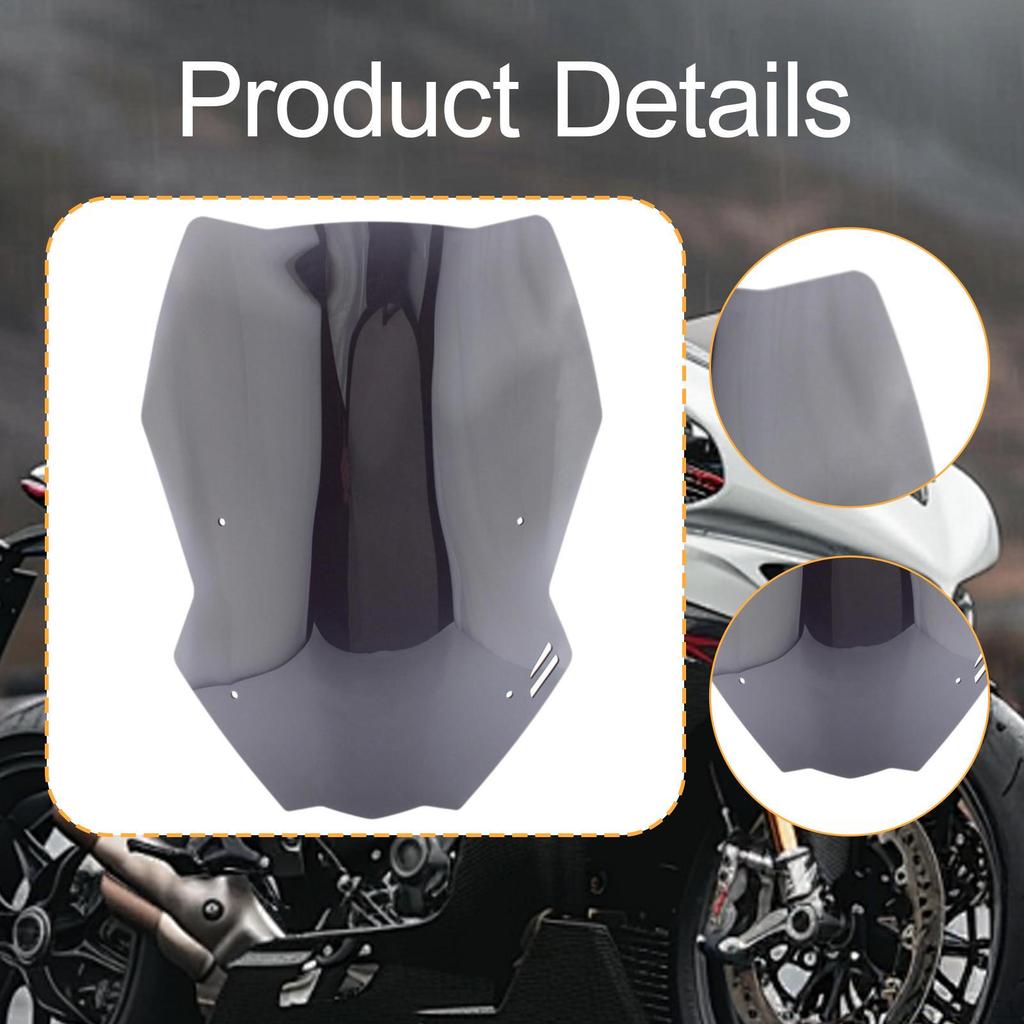Motorcycle Windshield Wind Deflector Spare Parts Replacement Front Mount DIY Modified Screen
