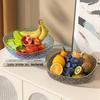 Premium Transparent PET Fruit Tray Home Use Living Room Coffee Table Furniture Candy Dried Fruit Tray Snack Tray Storage Tray