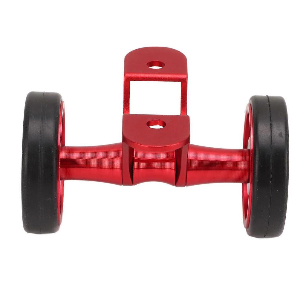 Bicycle Mudguard Easywheel Mudguard Rollers Wheels Double Wheel for for Brompton Folding Bike for DahonRed