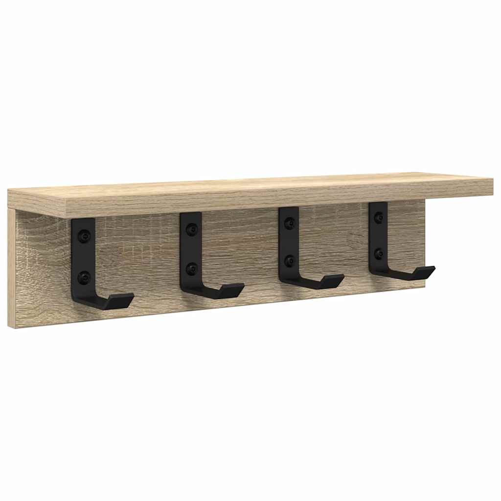 Wall Mounted Nightstand Sonoma Oak 40 x 10.5 x 10.5 cm