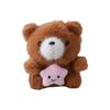 Plush Bear Keychain With Star Bag Pendant For Kids And Gift Use