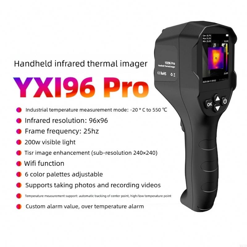 Thermal Imager 80x62/96x96 Resolution -20℃ To 500℃ Thermal Imaging Camera Type-C Port Thermal Camera with Flashlight M4YD
