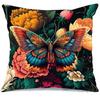 Schmetterling Dekorative Kissenhülle Wurfkissenhülle Abstrakte Kissenhülle Moderne Quadratische Couch Heimdekoration Kissenbezug 45X45 Cm
