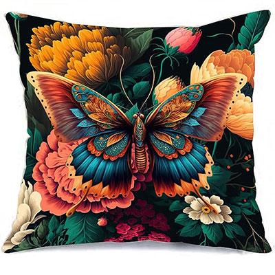 Schmetterling Dekorative Kissenhülle Wurfkissenhülle Abstrakte Kissenhülle Moderne Quadratische Couch Heimdekoration Kissenbezug 45X45 Cm