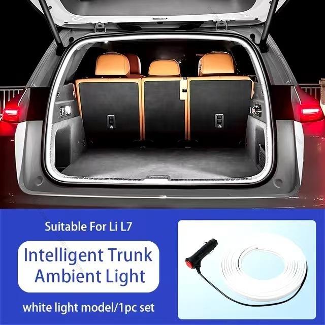 For IDEAL Li Auto One L6 L7 L8 L9 Car Rear Trunk Brighten LED Strip Lighting Waterproof Flexible Accessories
