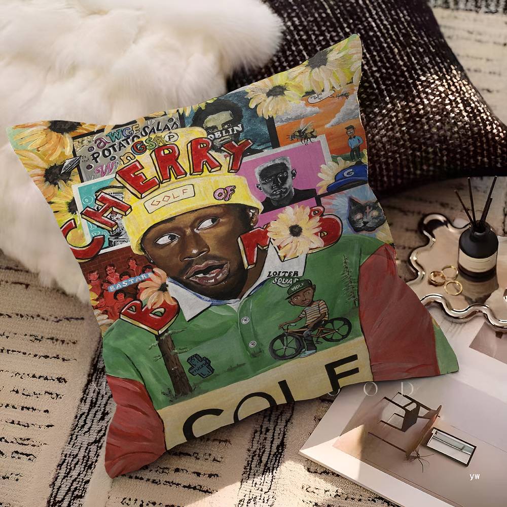 Tyler The Creator 45*45cm Cushion Cover Pillow Cover Decor Pillowcase Home Pillowcase for Couch Pillow