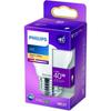 LED Classic 40W Sferica E27 Bianco Caldo Satinato Non Dimmerabile