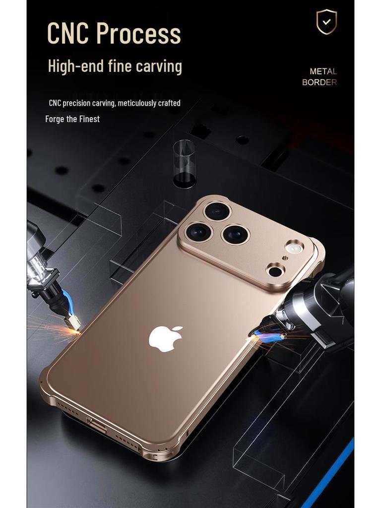 Stilvolle Apple iPhone 17 Metallrahmenhülle: Leichter, wärmeableitender Objektivring aus Aluminiumlegierung für iPhone 16 & 15