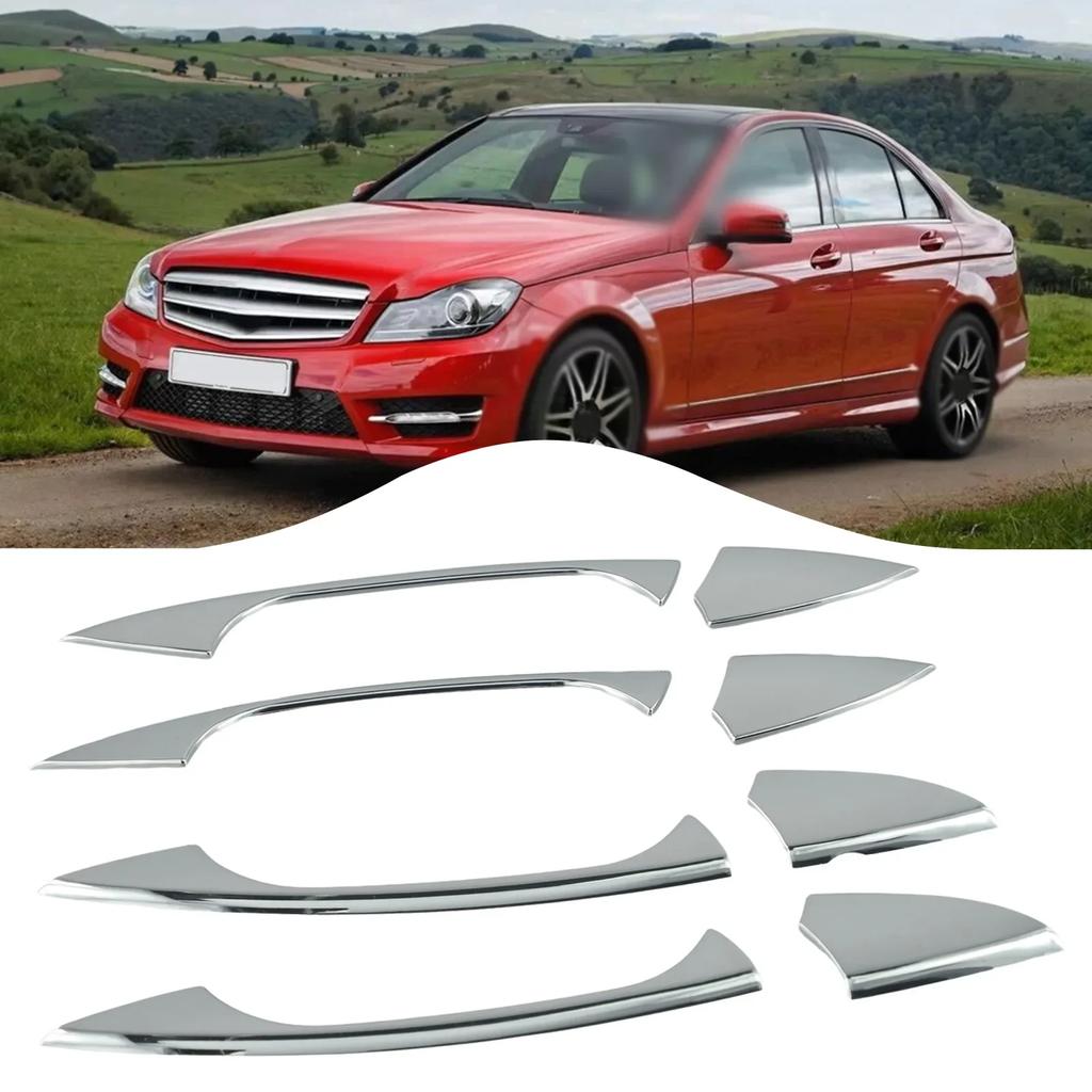 Car Styling Accessories Chrome Door Handle Cover Car Handle Cover Easy Installation High-Quality Materials Secure Attachment