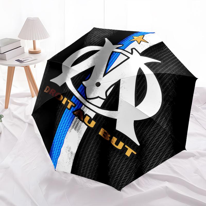 Printed Marseille Folding Umbrella,Outdoor,Leisure,And Travel Umbrella,Durable Umbrella Fabric,Birthday And Holiday Gift
