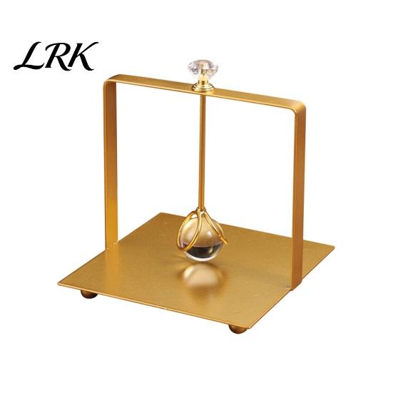 Compact Napkin Stand Square Holder, with Weighted Arm, Durable Iron Frame Windproof Paper Towel Dispenser Dispenser, Stable Cocktail Holders for Home