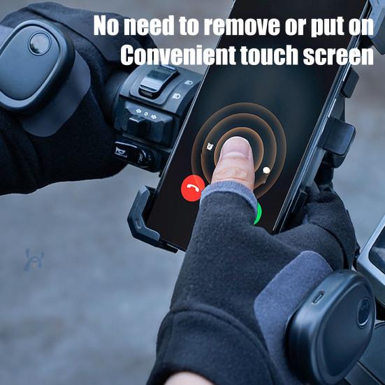 1 Pair Heated Gloves for Men Women Smart Thermostat Control Rapid Heating Rechargeable Hand Warmers Electric Heating Glove for Work Cycling