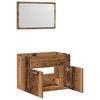 2 Piece Bathroom Furniture Set Rustic Wood Look Engineered Wood