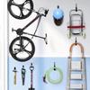 2 Pieces Wall Mount Hooks for Holding Cords and Heavy Items Stainless Steel Cable Hangers Garage Organization Tools