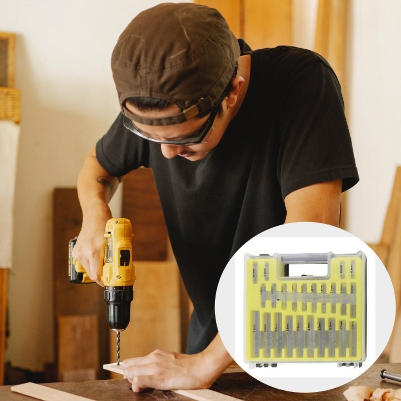 Essential Miniature Drill Bit Set 150Pieces Fit for Jewelry Watchmaking DIYer Projects and Electronics Easy Organization