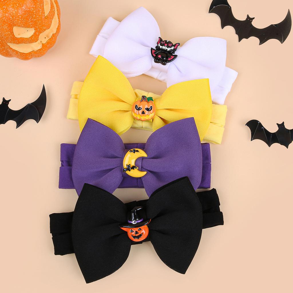 Baby Mädchen Stirnbänder 4,7 Zoll Halloween Haarschleifen mit Elastischen Weichen Neugeborenen Stirnbändern für Baby Mädchen Turban Säugling Kinder