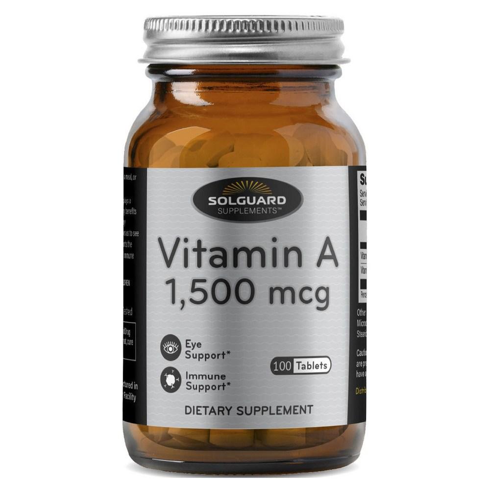 Solguard Supplements Vitamin A 1500mcg Tablets 1 pcs (100 tablets)