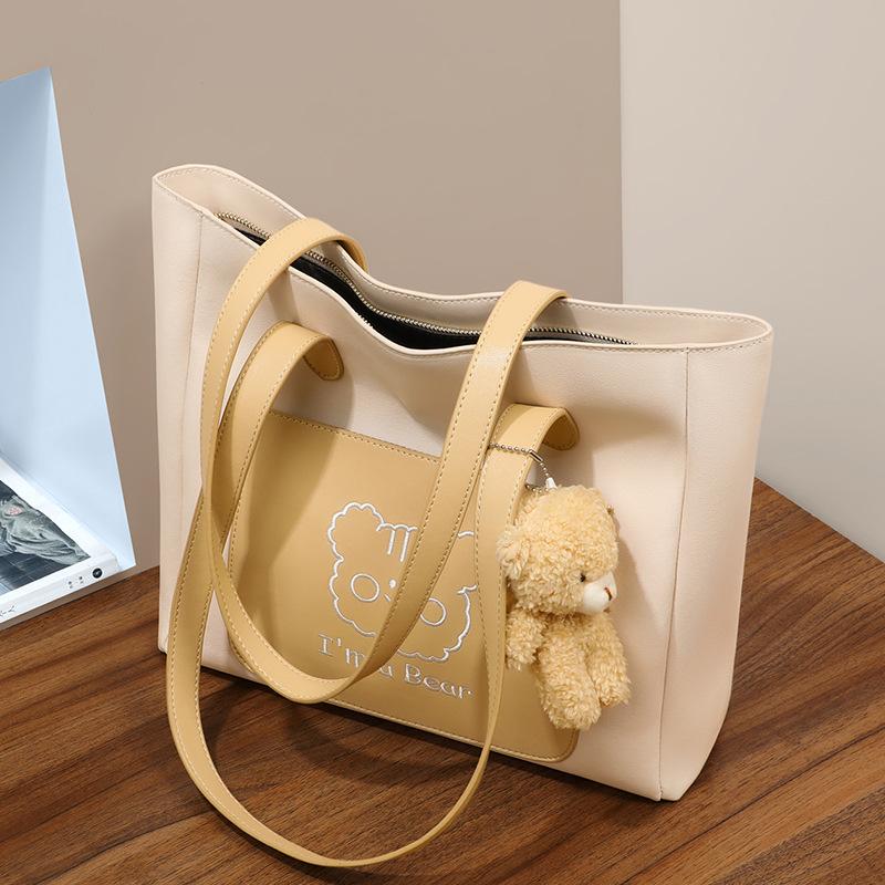 

Сумки Женские сумки 2025 Сумки-тоуты Большой емкости Повседневные сумки для поездок на работу Подмышечные сумки Легкие Роскошные Универсальные сумки через плечо бежевый