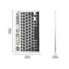Ultra-Slim Rechargeable Bluetooth Keyboard Multi-Device Stable Connection for iPad iPhone Mac Android Windows-Wireless Keyboard