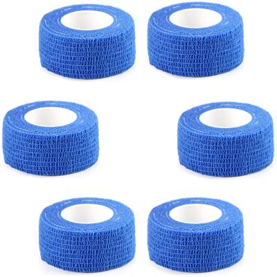6 Rolls 2.5cm Vet Wrap Cohesive Bandage Bulk Self Adherent Wrap Non-Woven Vet Tape First Aid for Dogs Cats Horses Birds Animals