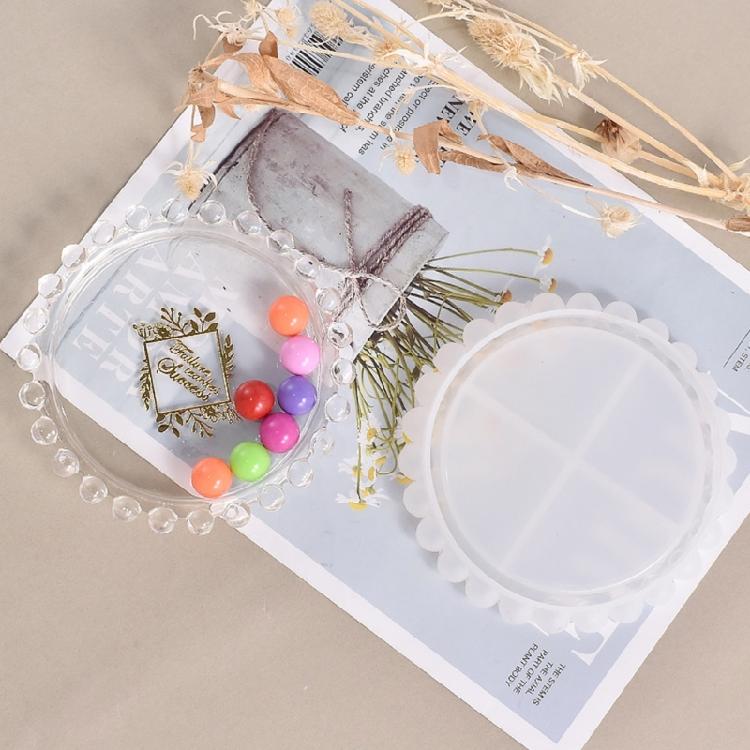 Coffee Table Coaster Resin Mold Round Bead Silicone Mold for Cup Mat Making