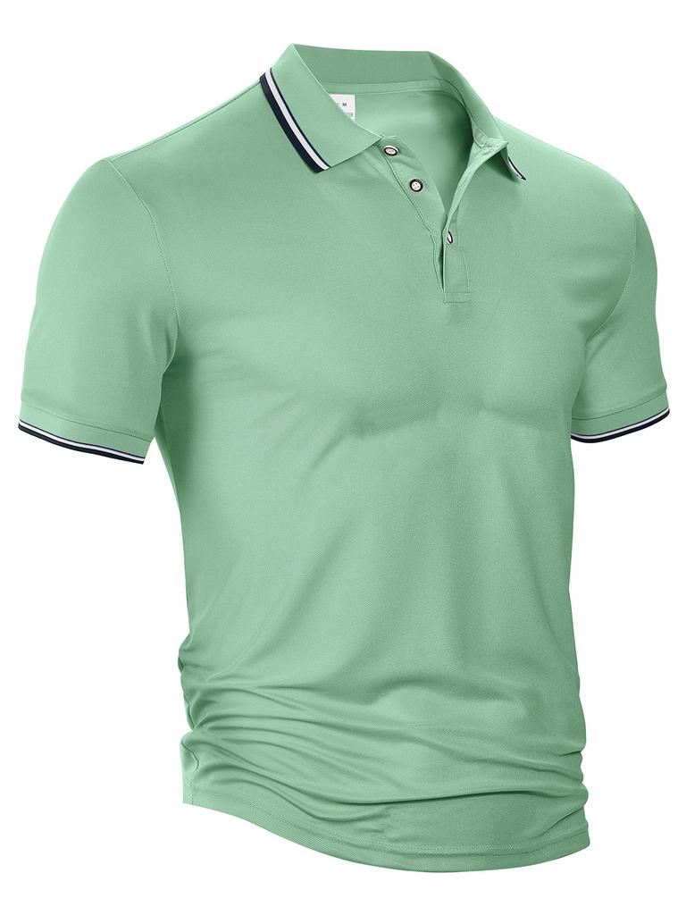 European and American short-sleeved men's polo shirt TEMU summer loose casual breathable lapel print advertising shirt T-shirt