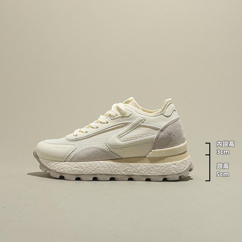 

Small thick-soled inner height increase Forrest Gump shoes women s 2025 new summer mesh breathable fashion versatile sports and leisure 34