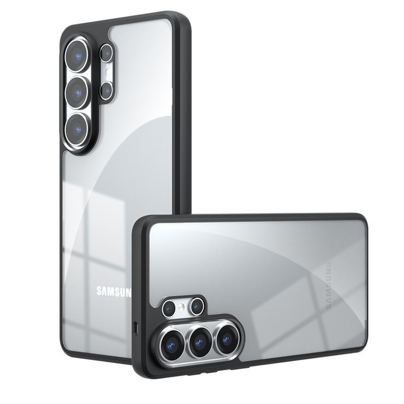 For Samsung Galaxy S26 Ultra S26 Plus Case Shockproof Frosted Skin Feel Matte PC+TPU Anti-fingerprint Transparent Cover Galaxy S26 Ultra