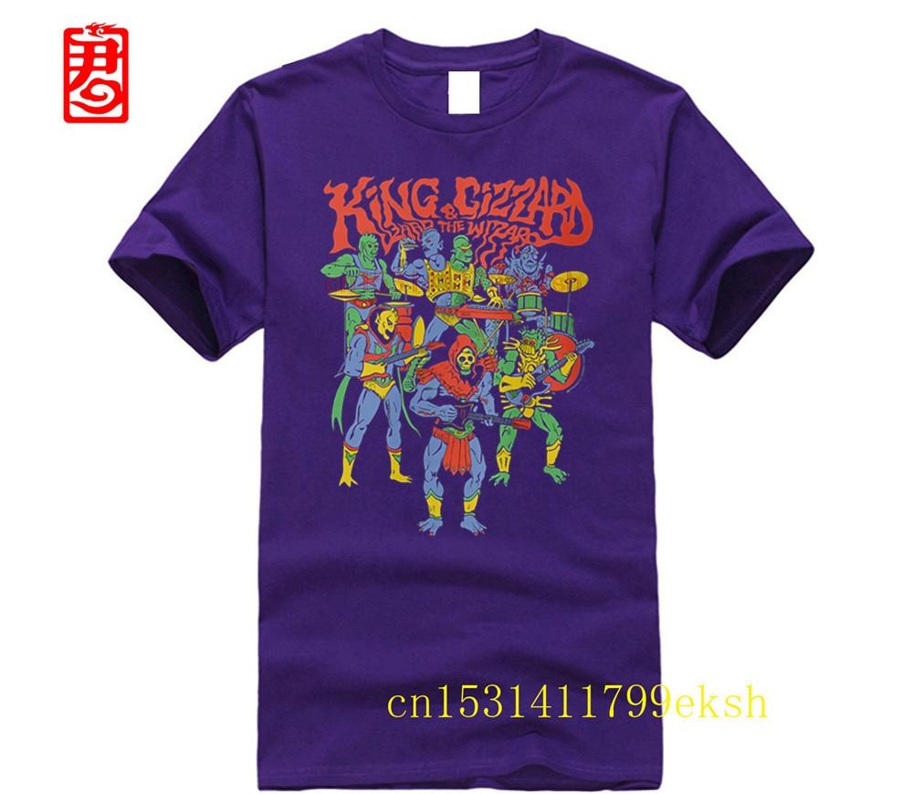 Hot Deals King Gizzard And The Lizard Wizard Mens Black T Shirt Clothing Mens 100 Cotton Plus Size Top Tee On Sale New Tshirt