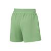 Série Fitness Li Ning Cor Sólida Cintura Média Respirável Versátil Cinco Pontos Shorts Casuais Shorts Femininos Verde-Pedra AKSU554-3