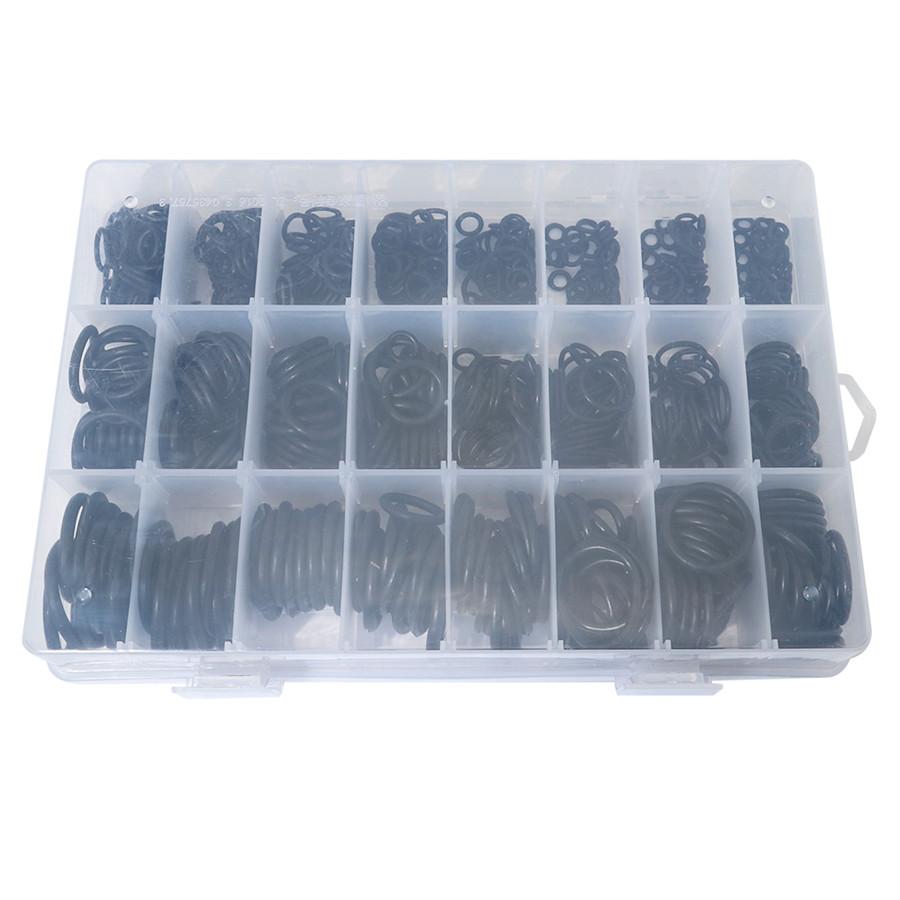 800PCS Rubber O-Ring Seal Gasket Set OD 6mm to 28mm Thickness 1.5mm 2.4mm 3.1mm