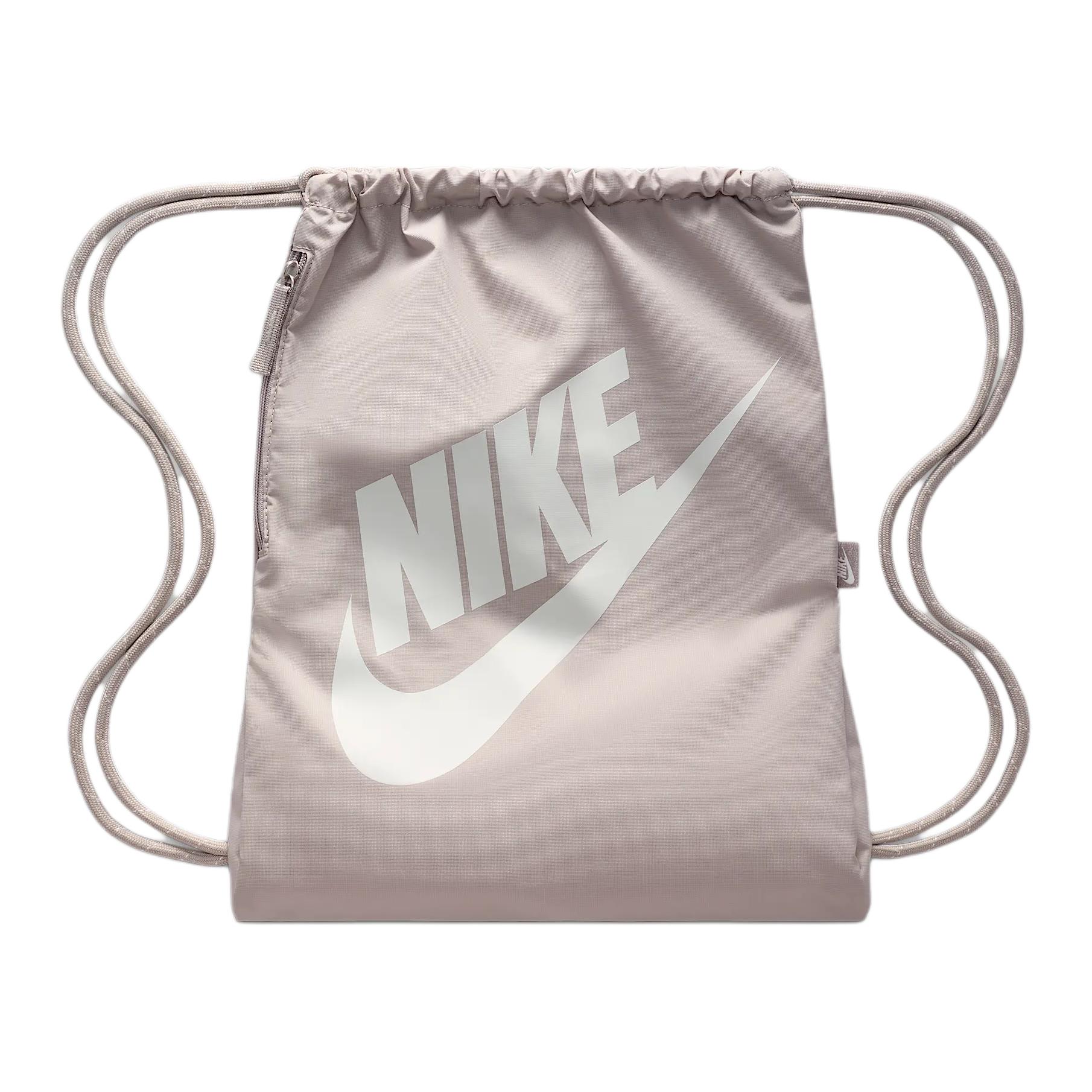 Nike 13L Fashion Trend Polyester Backpack Unisex Backpacks Academy-Gray Summit-White DC4245-009 Preppy Gray & White