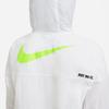 Nike Solid Color Printed Logo Zip-Up Hoodie Kids jackets White FB2017-100