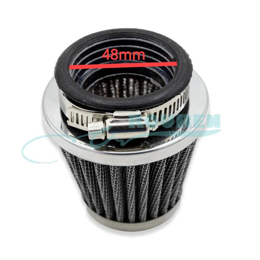 35mm 38mm 42mm 45mm 48mm 50mm 54mm 58mm 60mm Air Filter For 50 70CC 90CC 110CC 125CC Moto ATV Scooter Dirt Pit Bike Go Kart Quad