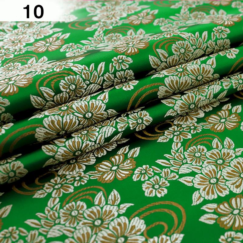 100*75 cm High-density Nylon Floral Brocade Fabric Satin Silk  Jacquard Fabric For Diy Sewing Cheongsam Hanfu Kids Garment