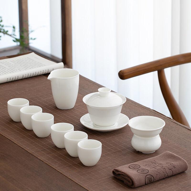 Chaxun White Porcelain Tea Set Gift Box Collection