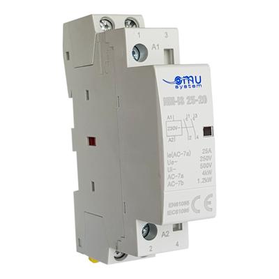 Modular Installation Contactor 25A 230V 2NC 2NO Silent On Din Rail Th35