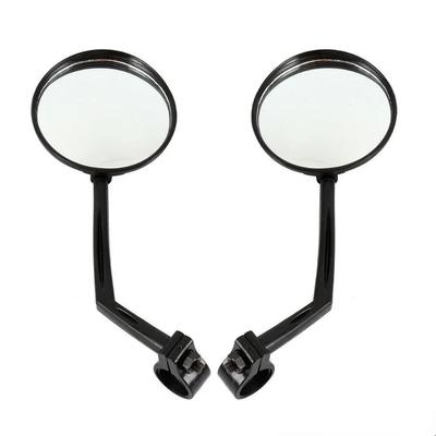 2PCS 22mm Bicycle Rearview Mirror 360 Degree Rotating Acrylic Convex Mirror Rearview Mirror For Mountain Road Bike