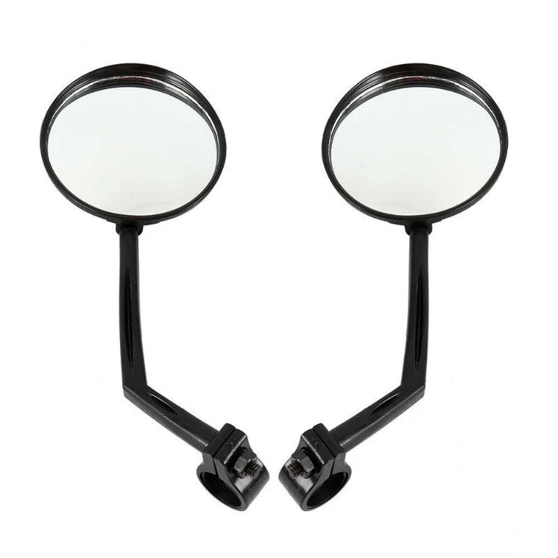2PCS 22mm Bicycle Rearview Mirror 360 Degree Rotating Acrylic Convex Mirror Rearview Mirror For Mountain Road Bike 2pcs rearview mirror
