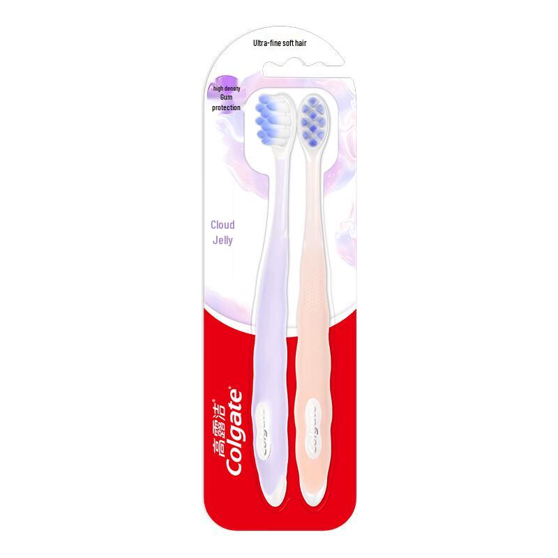 Colgate Cloud-Feel Jelly Toothbrush, Soft Bristle, 4-Pack
