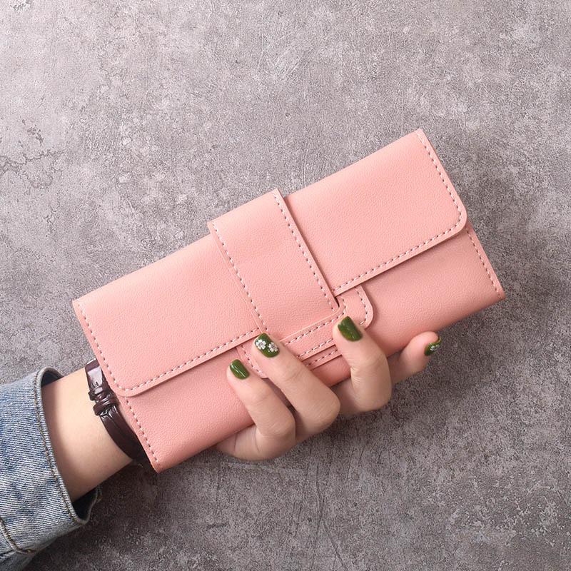 ladies' long purse clutch multi-functional PU purse Korean version of simple fashion wallet