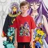Saint Seiya Anime Dětské Tričko Bavlna Unisex Kluci Dívky Krátký Rukáv Tričko Kreslený Potisk Měkké Pohodlné Dětské Oblečení