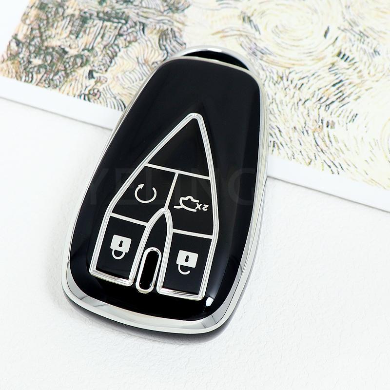 4 Buttons TPU Car Remote Key Case Cover Shell for Changan CS35 Plus CS55 Plus CS75 Plus 2019 2020 Key Protector Bag Holder