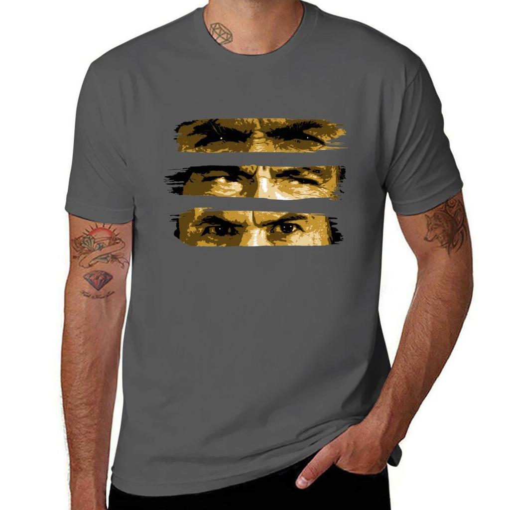 T-shirt Le Bon La Brute Et Le Truand Impression Simple Line Art
