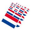 Various Size Netherlands Dutch Flag Stickers Graphics Decor for Laptop Phone Kitchen Bedroom Wraps Cars Window Bumper Sticker