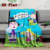 Ben & Holly'S Little Kingdom 2D Flat Pattern Flannel Blanket High quality All Seasons Warmth and Comfort Perfect for Christmas Gifts.DMT0925354