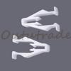 10pcs Bike Cowling Instrument Cover Bar Fairing Snap Clip Plastic Fastener Clips 90666-SDA-A01 For Honda
